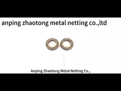 2.5CM من الفولاذ المقاوم للصدأ حلقات الشبكة السلكية الخيطية للشاشات