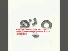 18*11.5*10mm شبكة سلكية مصنوعة من الخيوط الخزفية عالية الدقة قدرات تصفية دقيقة Sus 316 الفولاذ المقاوم للصدأ