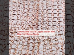 قابلة للتخصيص Sus 316 النحاس الخيط السلكية الشبكة لتحليل الاحتياجات