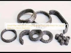 المقاومة الجيدة للفلترات الشبكة السلكية المضغوطة المنسوجة لفلتر السائل 14 × 10mm قطر