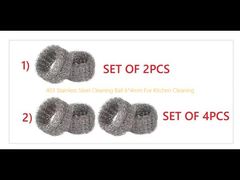 كرة تنظيف من الستانلس ستيل 403 مقاس 6*4 ملم لتنظيف المطبخ