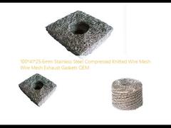100 * 41 * 25.6 مم الفولاذ المقاوم للصدأ مضغوط شبكة سلكية محبوكة شبكة سلكية جوانات العادم OEM