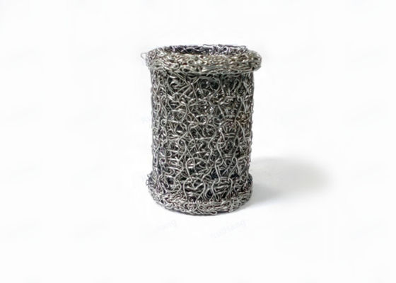 ضياء 40 * 20 مم اسطوانة محبوكة الأسلاك العادم شبكة طوقا دعم حلقات القلويات مقاومة