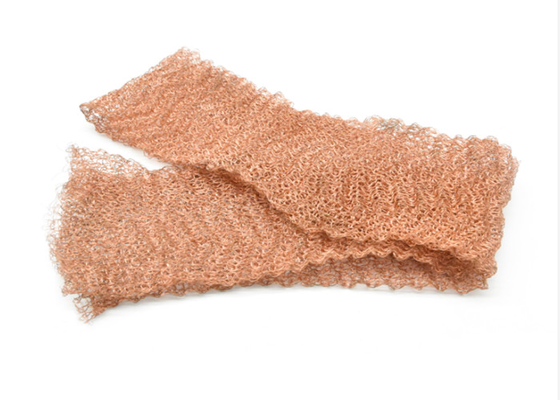 شبكة محبوكة من النحاس بطول 30 مترًا 10 15 20 سم عرض 0.20 مم سلك ضياء السطح المموج