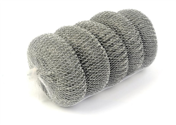 5pcs 20Gram كرة تنظيف المطبخ ، الفولاذ المقاوم للصدأ شبكة المجلفن الفراكة OEM