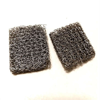 حشية شبكة سلكية محبوكة صفراء مضغوطة ضياء 50 مم لتصفية الزيت