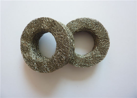 OD30mm أسطواني مضاد للاهتزاز جبل SS304 SS316 مضغوط شبكة سلكية 0.09 مم - 0.55 مم