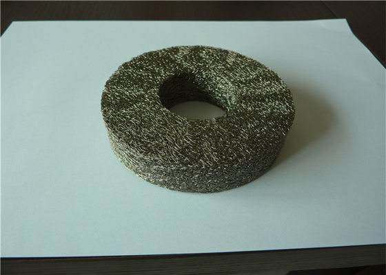OD25mm مضغوط محبوك شبكة سلكية تصفية الغاز السائل 0.55mm 100mesh / بوصة