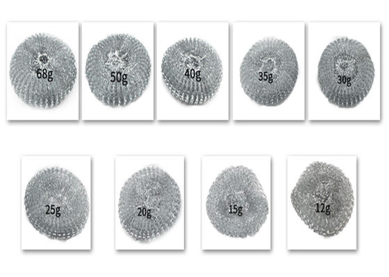 20g تنظيف الكرة أسلاك الفولاذ المجلفن ، كرة تنظيف شبكة الفراكة