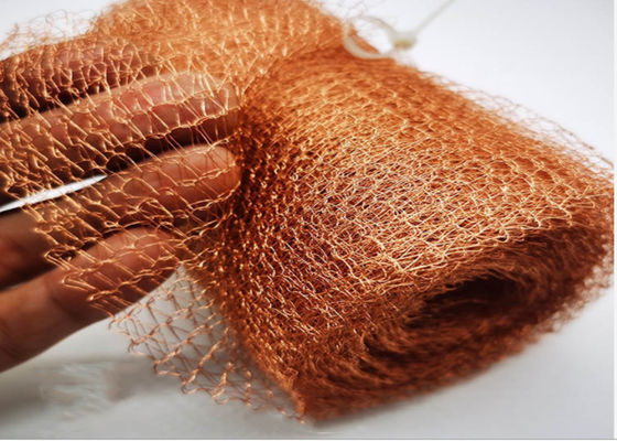 شاشة تصفية الغاز السائل النحاسية الحمراء 500 مم عرض 0.28 مم نوع مسطح شبكة