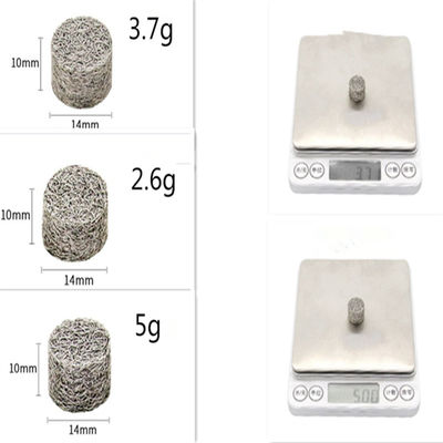 قطر 18.3 مم إسطواني فوم محبوك شبكة سلكية سمك 31 مم