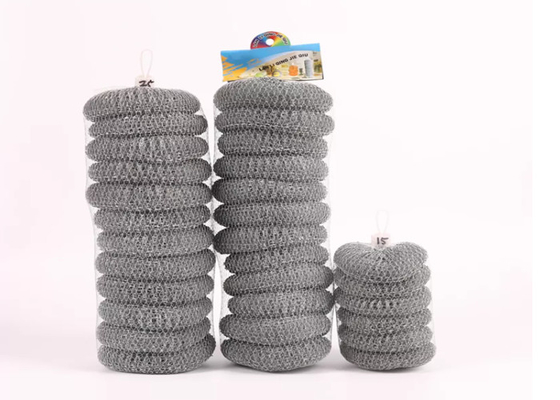 تنظيف الغسيل الحلزوني 316 كرة تنظيف الفولاذ المقاوم للصدأ للمطبخ