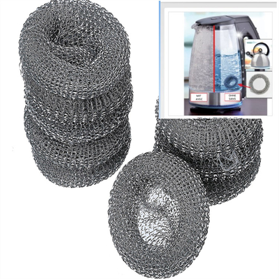 ضياء 4 سم سمك 2 سم 304 كرة تنظيف من الفولاذ المقاوم للصدأ للغلاية