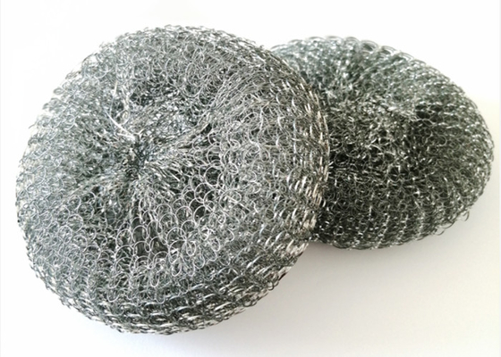كرة التنظيف الفضية 25 جرام 30 جرام من الفولاذ المقاوم للصدأ للمطبخ المنزلي